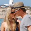 Nico Rosberg sur l'île de Formentera avec sa compagne Vivian Sibold le 2 août 2012