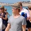 Nico Rosberg sur l'île de Formentera avec sa compagne Vivian Sibold le 2 août 2012