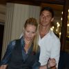 Zlatan Ibrahimovic et sa femme Helena Seger le 18 juillet 2012 à Paris