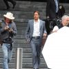 Brad Pitt, en plein tournage du film The Counselor, à Londres, le samedi 4 août 2012.