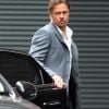 Brad Pitt, en plein tournage du film The Counselor, à Londres, le samedi 4 août 2012.