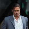Brad Pitt, en plein tournage du film The Counselor, à Londres, le samedi 4 août 2012.