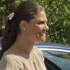 La princesse Victoria de Suède arrive à la commemoration pour le centenaire de la naissance de Raoul Wallenberg à Sigtuna le 4 août 2012