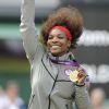 Serena Williams a décroché l'or après avoir corrigé Maria Sharapova en finale du tournoi olympique le 4 août 2012 à Londres (6-0, 6-1)