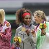 Serena Williams, Maria Sharapova et Victoria Azarenka formaient le trio du podium aux Jeux olympiques de Londres le 4 août 2012
