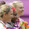 Serena Williams, Maria Sharapova et Victoria Azarenka formaient le trio du podium aux Jeux olympiques de Londres le 4 août 2012