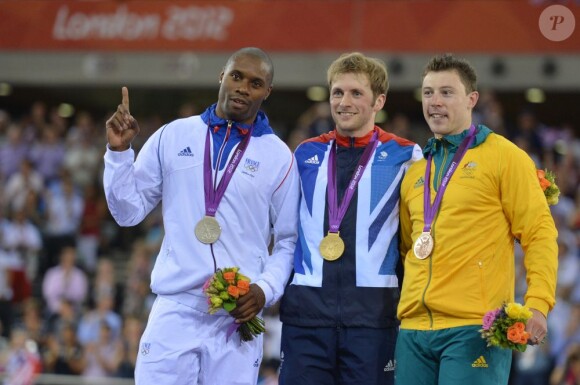 Grégroy Baugé, vaincu malheureux et médaillé d'argent en vitesse lors des Jeux olympiques de Londres le 6 août 2012