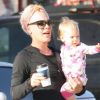 Exclu - Pink, une maman sportive et câline avec sa fille Willow. Los Angeles, le 8 août 2012.
