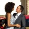 Chloé Mortaud et Romain Thiévin à Las Vegas s'embrassent