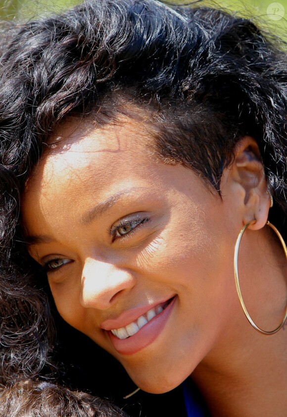 Rihanna, radieuse lors de son passage à Monaco, le 29 juillet 2012.