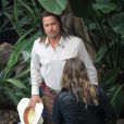 Brad Pitt sur le tournage de The Counselor à Londres le 31 juillet 2012