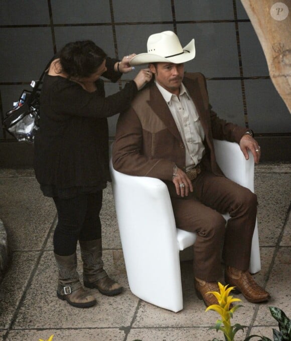 Brad Pitt sur le tournage de The Counselor à Londres le 31 juillet 2012