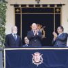 Le roi Juan carlos Ier d'Espagne le 11 août 2012 à Cadix pour le bicentenaire de la constitution.