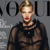Lara Stone en couverture du magazine Vogue Paris de septembre 2012, photographiée par Mert Alas et Marcus Piggott.