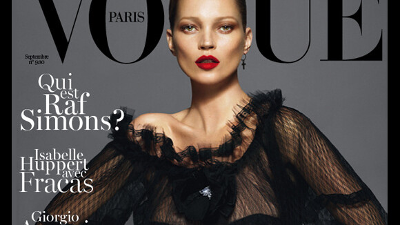 Kate Moss, Daria Werbowy et Lara Stone : trois femmes en noir pour Vogue Paris