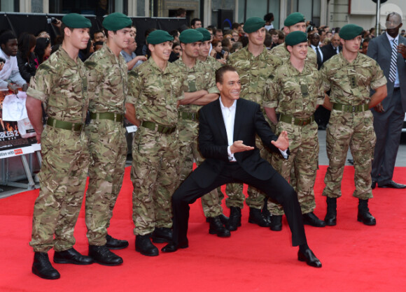 Jean-Claude Van Damme lors de l'avant-première à Londres du film Expendables 2 le 13 août 2012