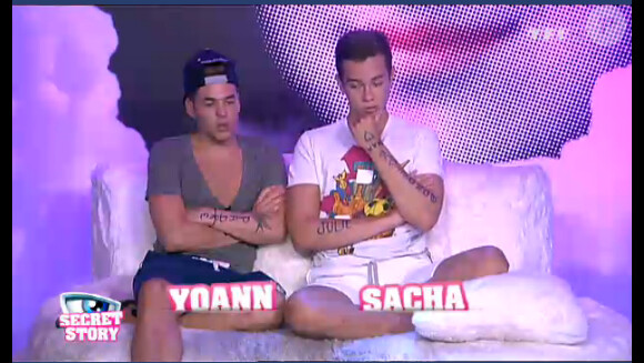 Yoann et Sacha dans la quotidienne de Secret Story 6 le mardi 21 août 2012 sur TF1