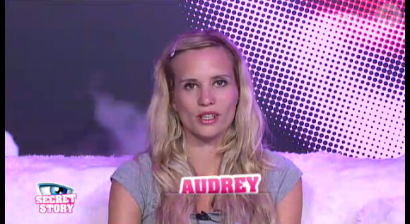 Audrey dans la quotidienne de Secret Story 6 le mardi 21 août 2012 sur TF1