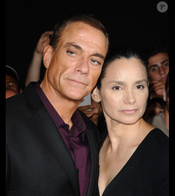 Jean-Claude Van Damme et sa femme Gladys le 15 août 2012