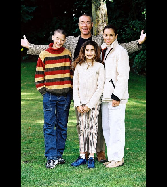 Jean-Claude Van Damme et sa femme Gladys avec leurs enfants en 2003 Khristopher et Bianca