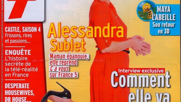 Alessandra Sublet, maman : 'J'ai quasiment perdu les 14 kilos que j'avais pris'