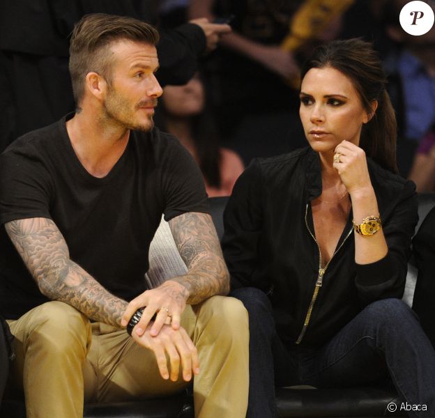 David et Victoria Beckham en mai 2012 à Los Angeles.