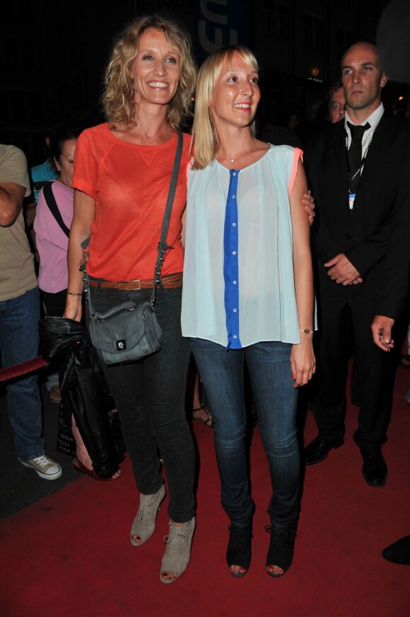 Alexandra Lamy et sa soeur Audrey Lamy à l'avant-première de Pauline détective au Festival d'Angoulême, le 27 août 2012.