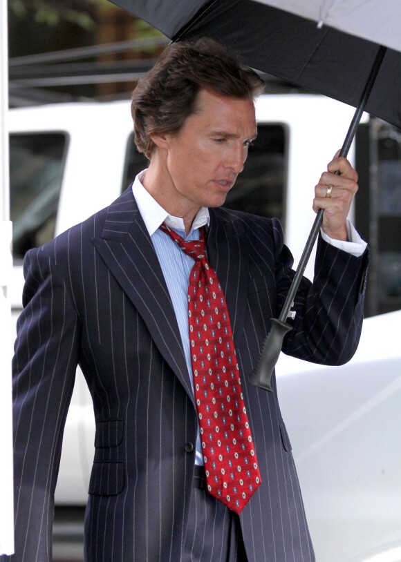Matthew McConaughey à Manhattan sur le tournage de The Wolf of Wall Street le 27 août 2012