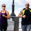 Heidi Klum et son bodyguard à New York en août 2012