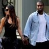 Kim Kardashian et Kanye West main dans la main à New York, le 31 août 2012.