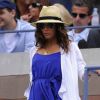Eva Longoria dans les tribunes du Arthur Ashe Stadium le 3 septembre lors de la victoire de Serena Williams en huitièmes de finale de l'US Open à New York