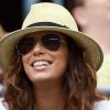 Eva Longoria enchantée le 2 septembre 2012 à l'US Open lors du match de Serena Williams en huitièmes de finale à New York