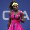 Serena Williams lors de sa victoire expéditive face à Andrea Hlavackova (6-0, 6-0) le 3 septembre 2012 à New York lors de l'US Open en huitièmes de finale