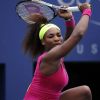 Serena Williams lors de sa victoire expéditive face à Andrea Hlavackova (6-0, 6-0) le 3 septembre 2012 à New York lors de l'US Open en huitièmes de finale