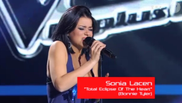 Sonia Lacen, lors de son audition dans The Voice.