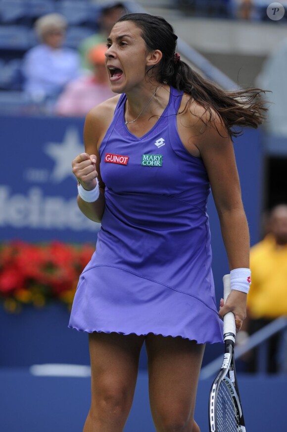 Marion Bartoli aurait pu créer l'exploit face à Maria Sharapova mais s'est finalement inclinée en quart de finale de l'US Open le 5 septembre 2012 à New York