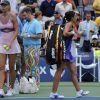 Marion Bartoli a livré un dur combat face à Maria Sharapova mais s'est finalement inclinée en quart de finale de l'US Open le 5 septembre 2012 à New York