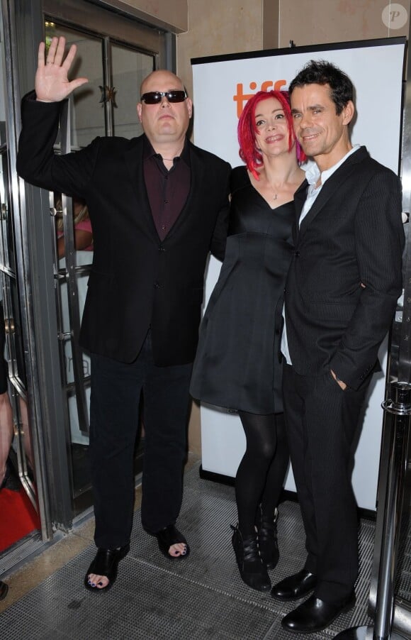 Andy Wachowski, Lana Wachowski et Tom Tykwer lors de la présentation du film Cloud Atlas dans le cadre du Festival du film de Toronto le 8 septembre 2012