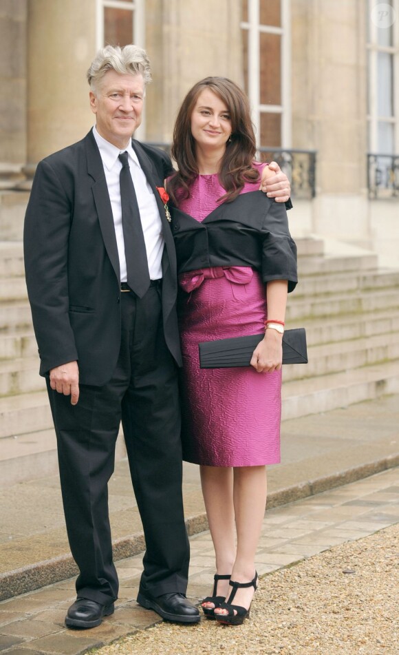 David Lynch et sa femme Emily Stofle en octobre 2007 à Paris.