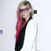 Avril Lavigne pose à la Fashion Week new-yorkaise, le lundi 10 septembre 2012.