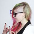 Avril Lavigne, le crâne rasé, à la Fashion Week new-yorkaise, le lundi 10 septembre 2012.