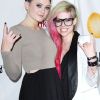 Avril Lavigne et Kelly Jenner à la Fashion Week new-yorkaise, le lundi 10 septembre 2012.