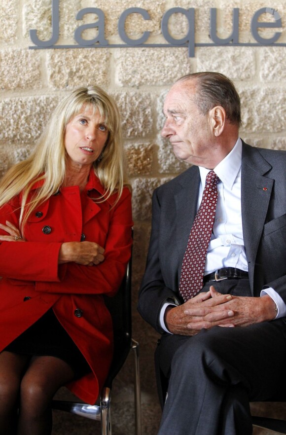 Jacques Chirac et Sophie Dessus à Sarran, le 11 juin 2011.