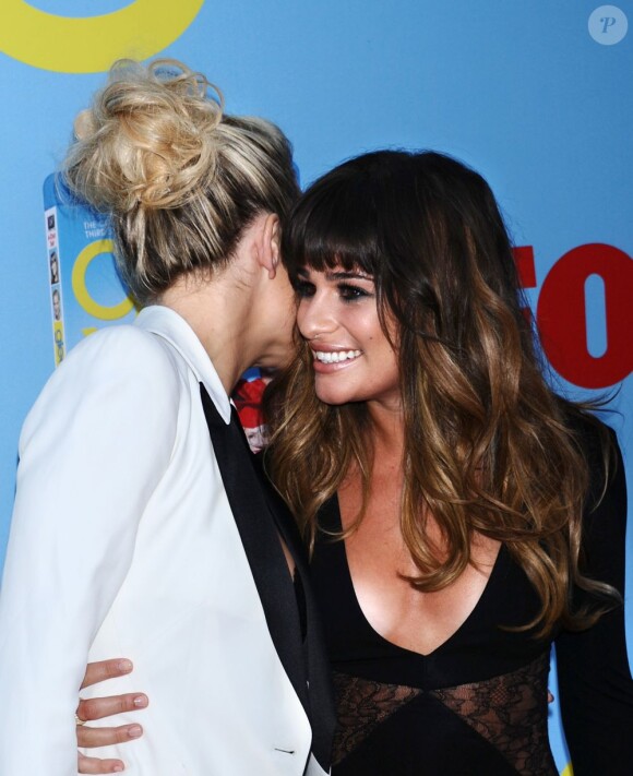 Kate Hudson et Lea Michele (complices ?) à l'avant-première de la saison 4 de Glee, à Los Angeles, le 12 septembre 2012.