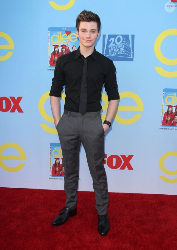 Chris Colfer à l'avant-première de la saison 4 de Glee, à Los Angeles, le 12 septembre 2012.