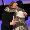 Gérard Depardieu remet le César de la meilleure actrice à Isabelle Adjani en février 2010