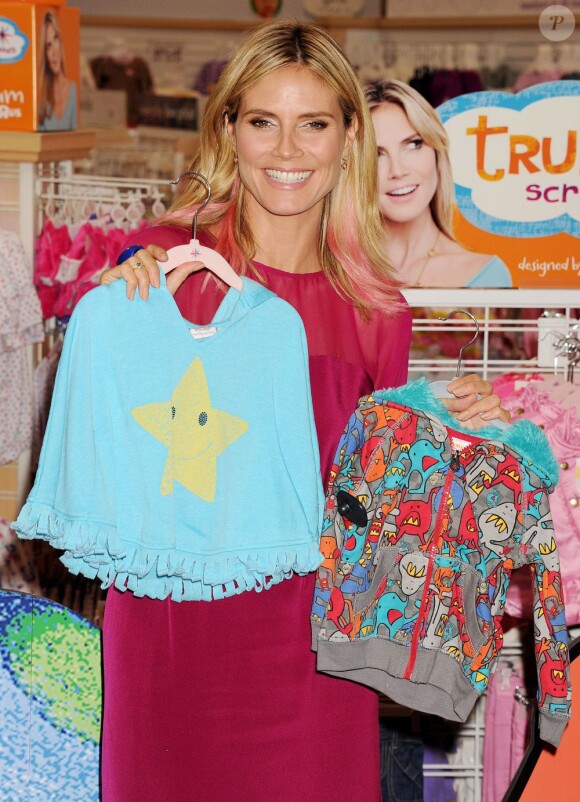 Heidi Klum présente sa collection enfant "Truly Scrumptious". Los Angeles, le 14 septembre 2012.