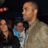Tony Parker et sa compagne Axelle lors de la soirée anniversaire du restaurant Arrêts de Jeu à Aubervilliers le 15 septembre 2012