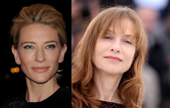 Cate Blanchett en mai 2012 à New York / Isabelle Huppert en mai 2012 à Cannes.