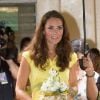 Kate Middleton lors de la visite d'un village culturel à Honiara dans les Iles Salomon le 17 septembre 2012